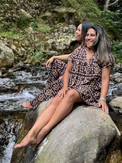 Women's Babydoll Dress in Shell Quilt