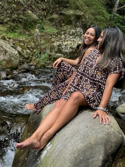 Women's Babydoll Dress in Shell Quilt