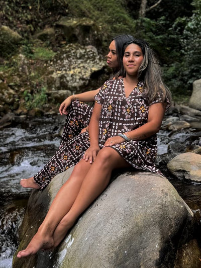 Women's Babydoll Dress in Shell Quilt