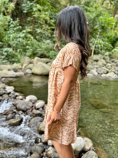 Women's Babydoll Dress in Wild Iwa