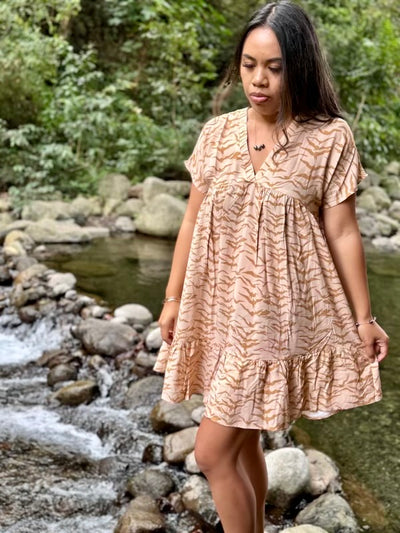 Women's Babydoll Dress in Wild Iwa