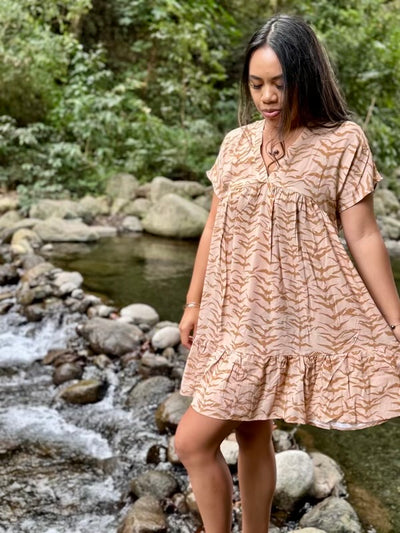 Women's Babydoll Dress in Wild Iwa