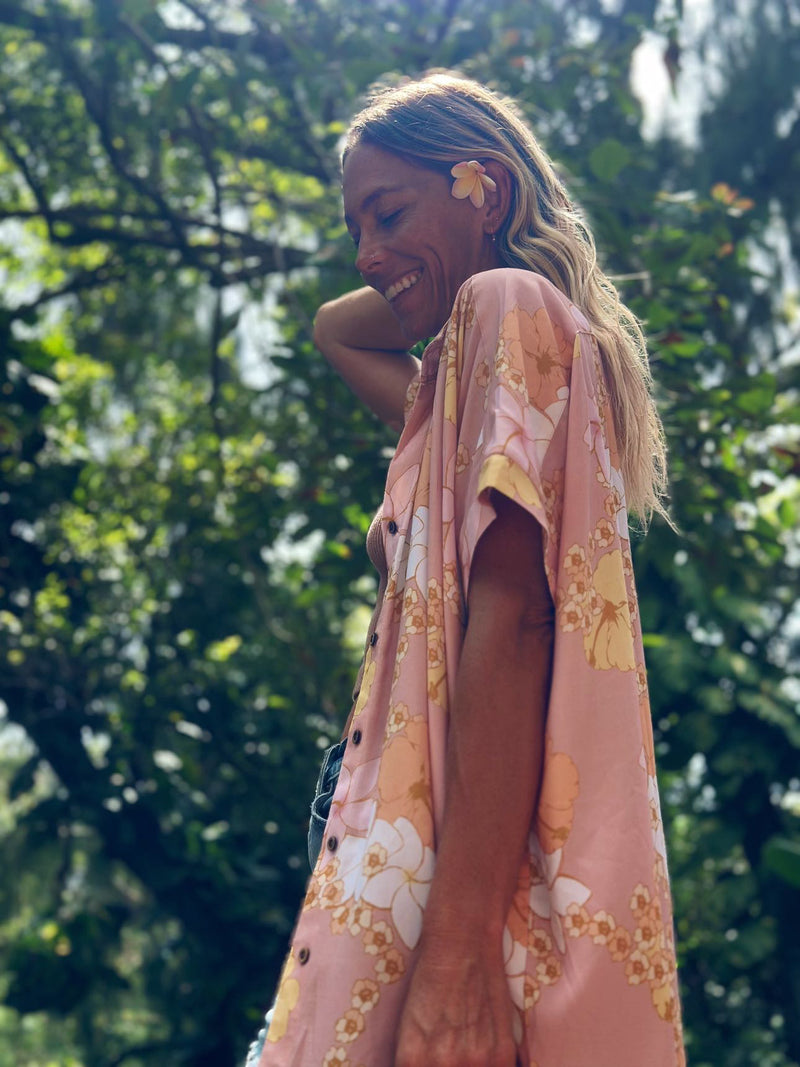 Women’s Oversized Shirt in Guava Jelly