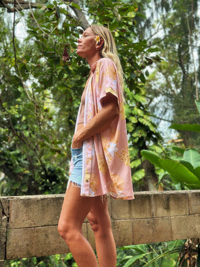 Women’s Oversized Shirt in Guava Jelly