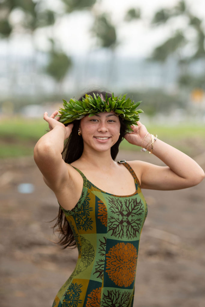 Women's Cami Dress in Limu Small