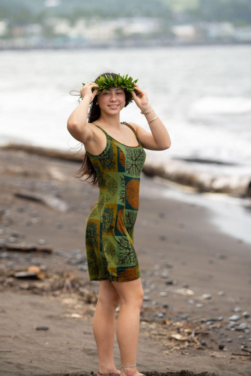 Women's Cami Dress in Limu Small