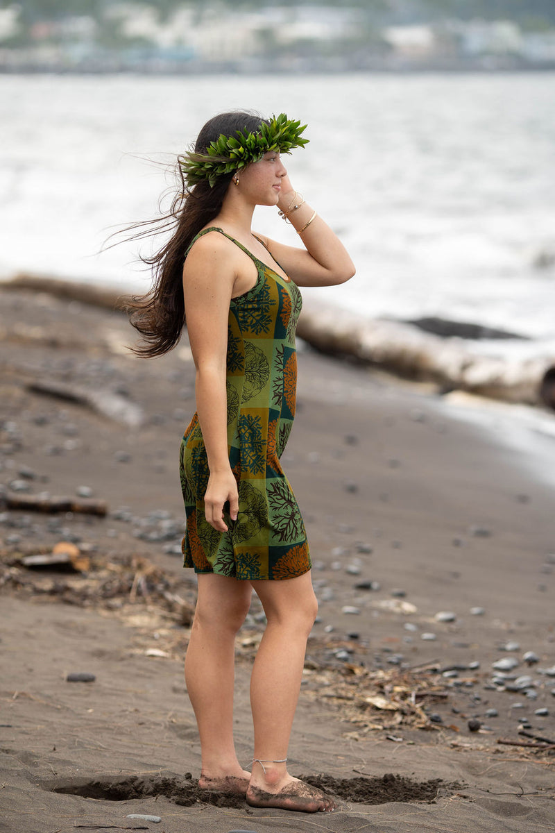 Women's Cami Dress in Limu Small