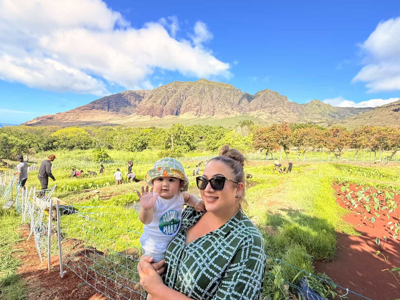 Women’s Oversized Shirt in Pikake Palaka