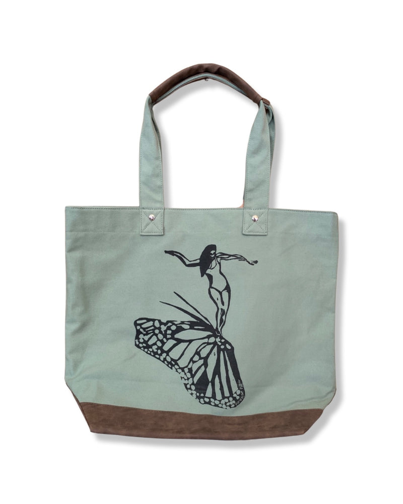 Fly Away with Me Leather Tote