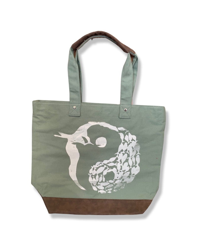 Circle of Life Leather Tote
