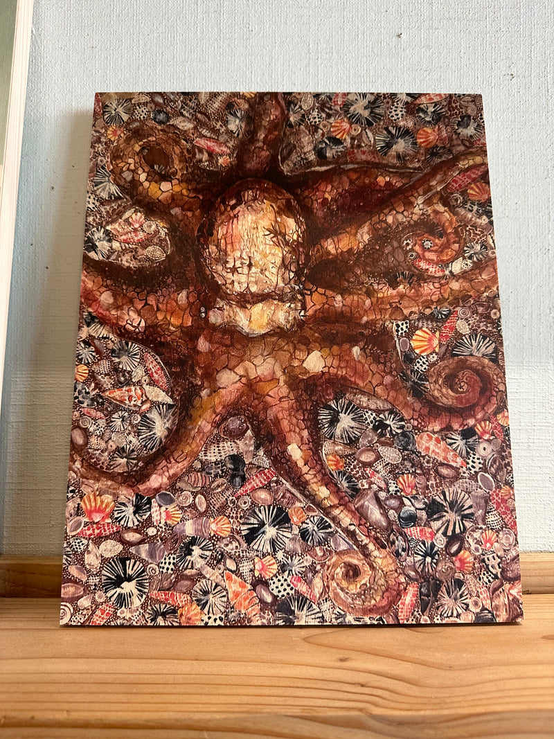Octopus Bounty Wood Print