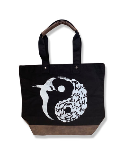 Circle of Life Leather Tote