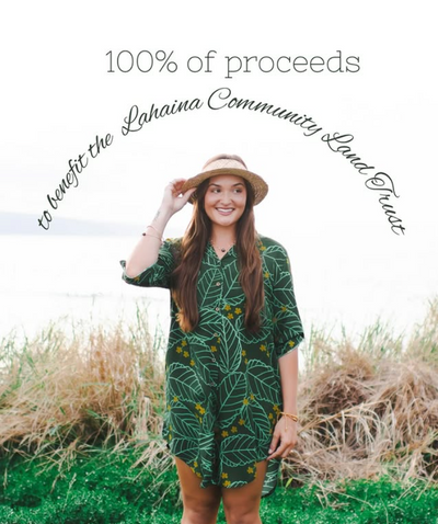 Women's Shirt Dress for Lahaina Community Land Trust