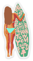 Clean The Beach Sticker