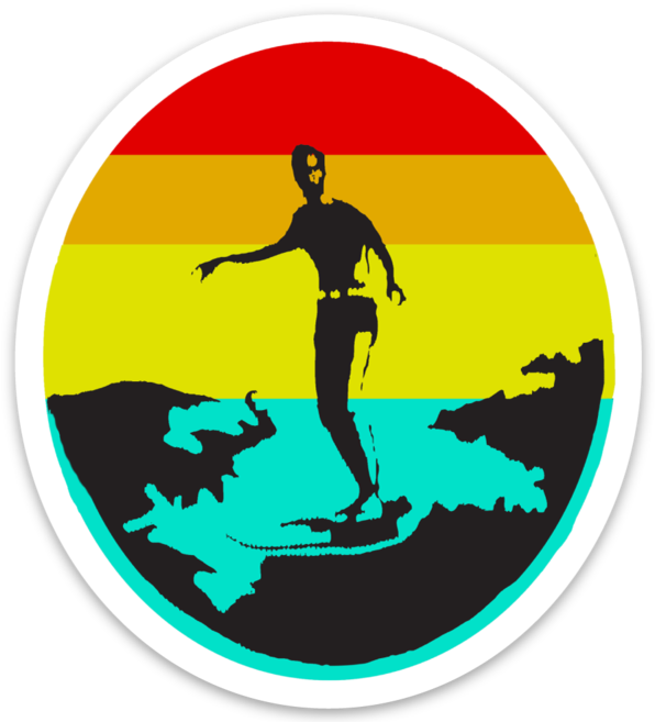 Sunset Surfer  Sticker