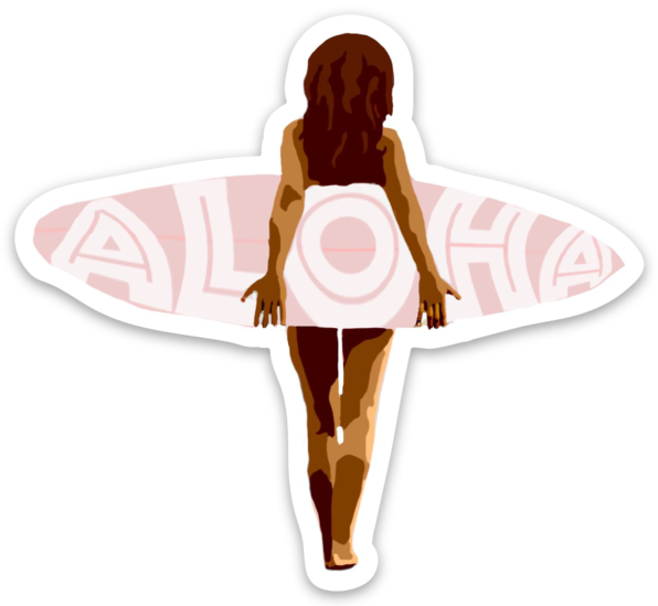 Surf Wahine Sticker