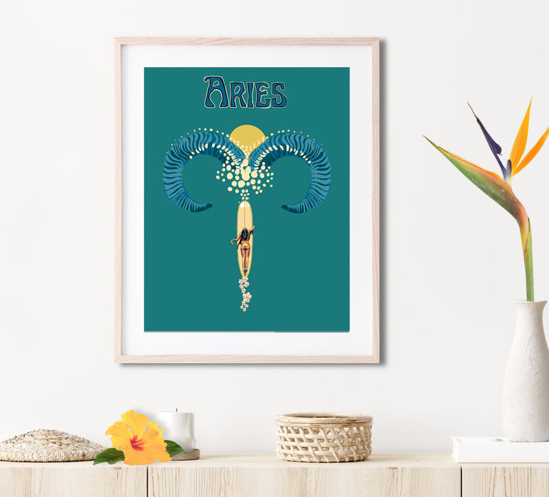 Aries Matted Print