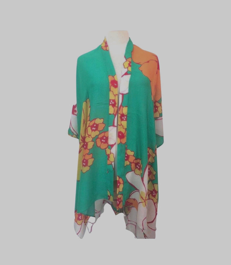 Vintage Plumeria Kimono