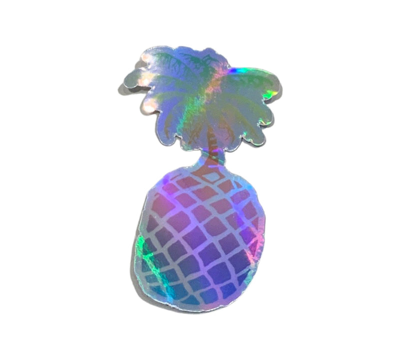 Holographic Pineapple Sticker