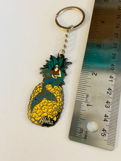 Pineapple Mermaid Keychain