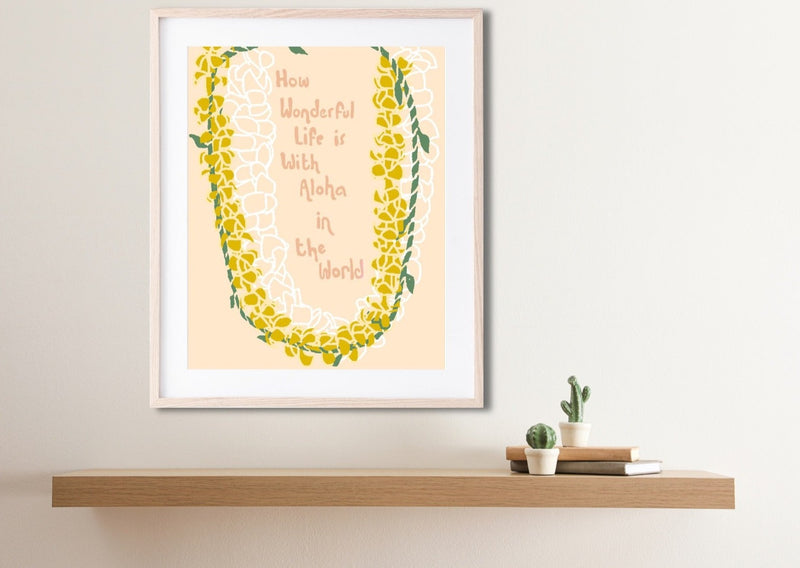Aloha in the World Matted Print