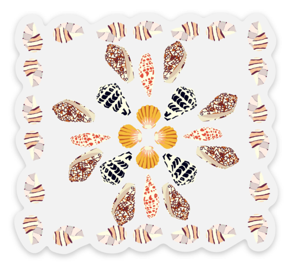 Shell Quilt Sticker