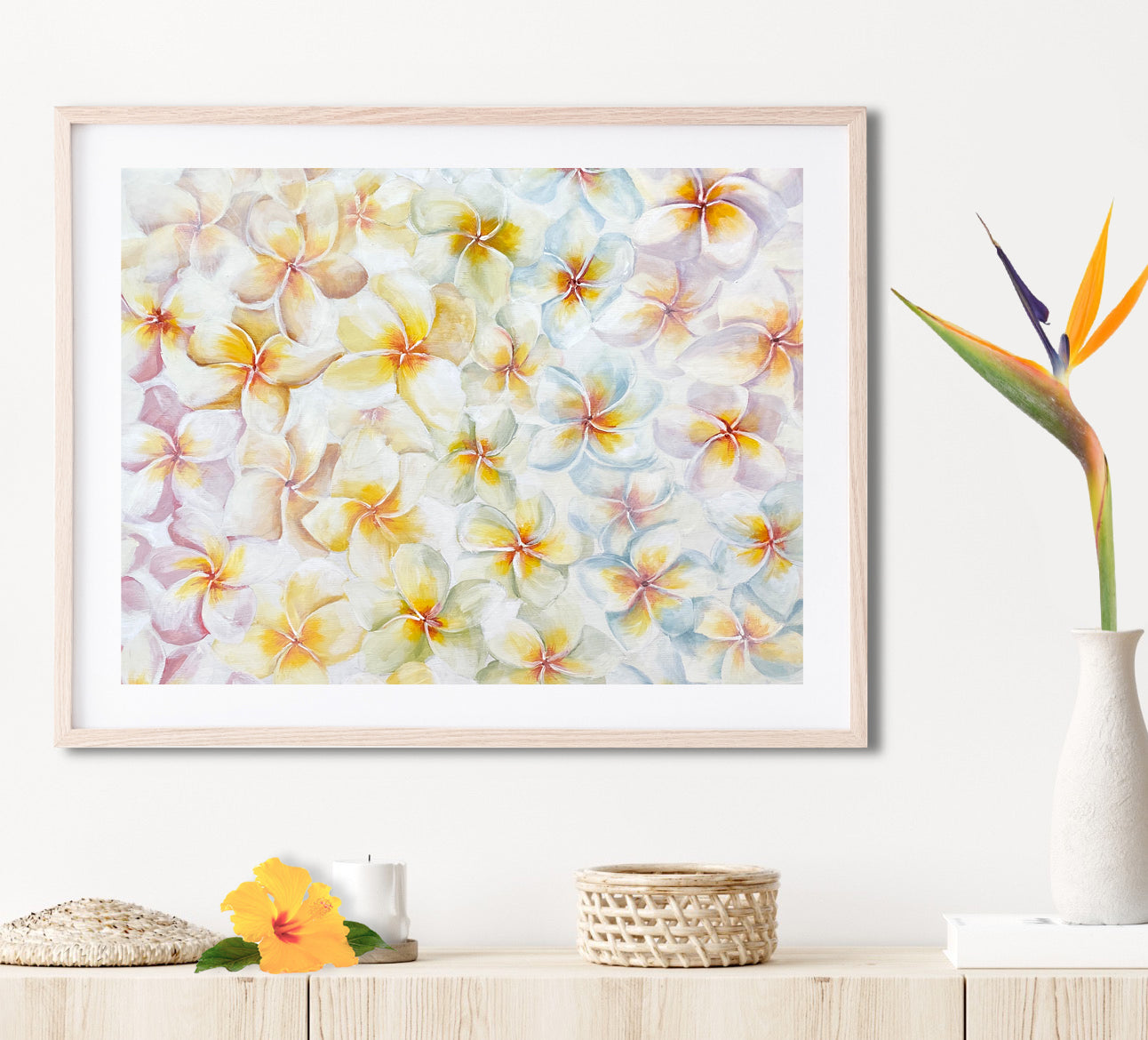 Plumeria Heaven Matted Print – Paradise Now