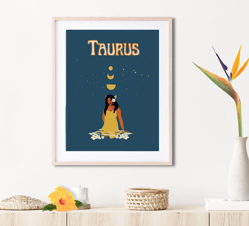 Taurus Matted Print